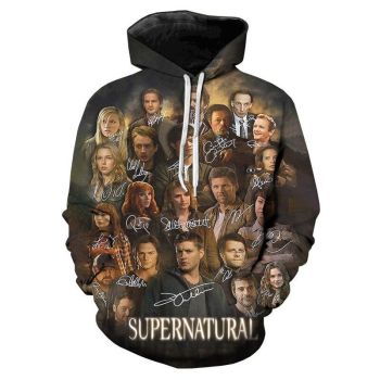 TV Series Supernatural Hoodies &#8211; 3D Hooded Sweatshirts