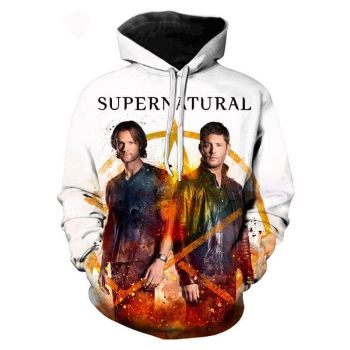 TV Series Supernatural Hoodies &#8211; 3D Hooded Sweatshirts