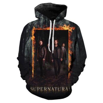 TV Series Supernatural Hoodies &#8211; 3D Hooded Sweatshirts
