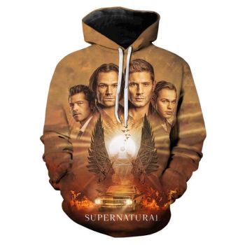 TV Series Supernatural Hoodies &#8211; 3D Printed Hooded Sweatshirts