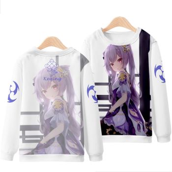 Fashion Genshin Impact Keqing Light Green Sweatshirt 