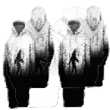  Fashion Black Headshot Pattern Indians Hoodie