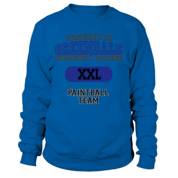 GREENDALE PAINTBALL TEAM COMMUNITY GREENDALE COMMUNITY COLLEGE PAINTBALL TV SHOWS Sweatshirt