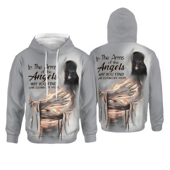  Vintage  Grey Finger Alphabet Pattern Jesus Hoodie