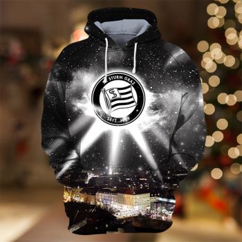 Street Black Lighting Pattern Lighting Hoodie