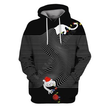  Popular Black Cat Pattern Christmas Hoodie
