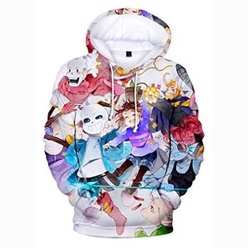 Undertale Hoodie &#8211; Frisk Toriel Skull 3D Print Pullover Drawstring Hoodie