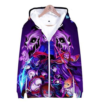 Undertale Jacket &#8211; Undertale Blue 3D Full Print Zip Up Jacket