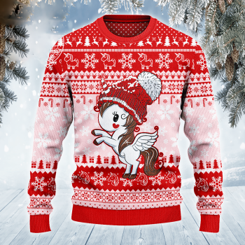 Unicorn Lovers Christmas Gift All Over Print 3D Sweater