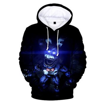 Unisex Five Nights at Freddy Hoodie 3D Print Pullover Cosplay Hooded Sweatshirt Costume for Men Kids