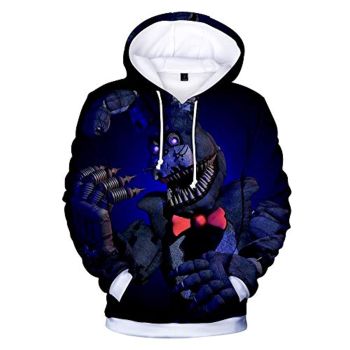 Unisex Five Nights at Freddy Hoodie 3D Print Pullover Cosplay Hooded Sweatshirt Costume for Men Kids