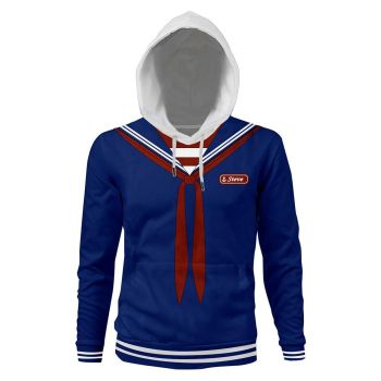 Unisex Steve Hoodies Stranger Things Pullover 3D Print Jacket Sweatshirt