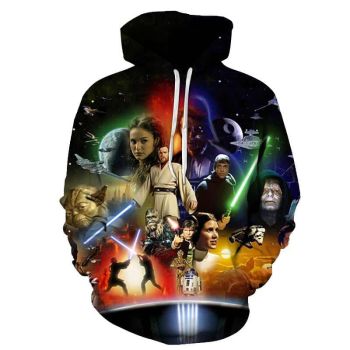 Universe Interstellar War Hoodie &#8211; Science Fiction Movie 3D Printed Pullover