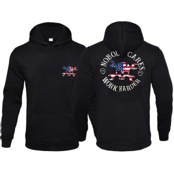 Street Black Alphabet Pattern Alphabet Hoodie