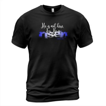 Happy Easter Day Funny T shirt Easter He Is Risen Christian TShirt Jesus Resurrection Shirt Black W
