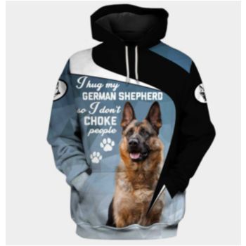 Precious Blue Black Dog Pattern Animals Hoodie