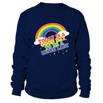 Lunch Lady Back to School Rainbow Sweatshirt