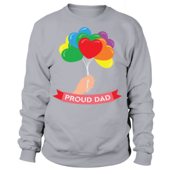 Women Proud Dad LGBT Sweatshirt