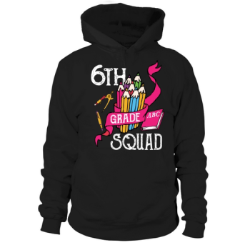 back to school 6th grade crew hoodies