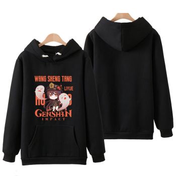 Exquisite Genshin Impact Hu Tao Black Hoodie