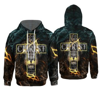  Popular Colorful Crosses Pattern Jesus Hoodie