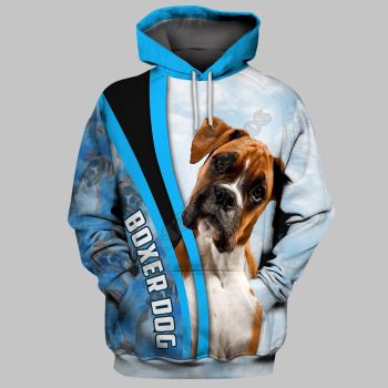 Classical And Elegance Blue White Horse Pattern Animals Hoodie
