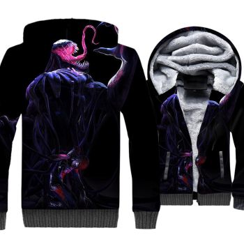 Venom Jackets &#8211; Venom Series Super Hero Venom Spider-man Cool 3D Fleece Jacket