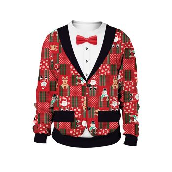 Vest Uniform Pattern Christmas Sweater