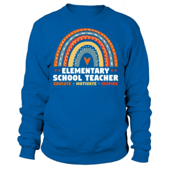 Elementary School Teacher Educate Motivate Sweatshirt