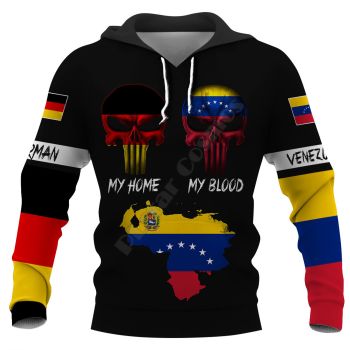 Precious And Gorgeous Colorful Skull Pattern Skull Hoodie