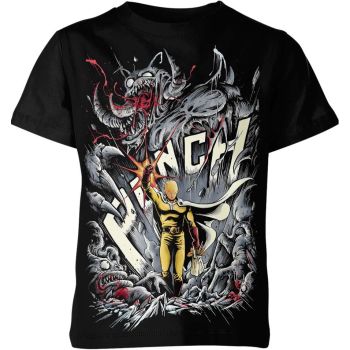 Saitama From One Punch Man Shirt - Black