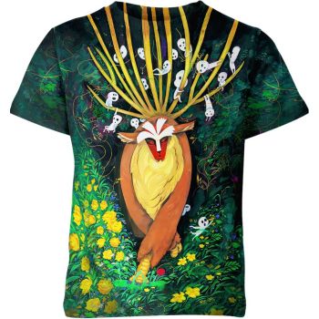 Spirit of the Forest - Verdant Green In Princess Mononoke From Studio Ghibli Shirt