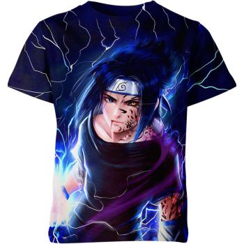 Sasuke Uchiha's Azure Storm Shirt
