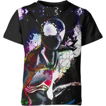 Black Spider-man Man Hero T-Shirt: Bold and Mysterious