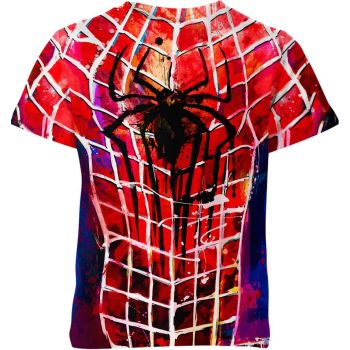 Courageous Red Spider-man Man Hero T-Shirt: Bold Spirit, the Heart of a Fearless Hero