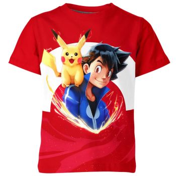 Dynamic Adventure Ash Ketchum and Pikachu From DQS Shirt
