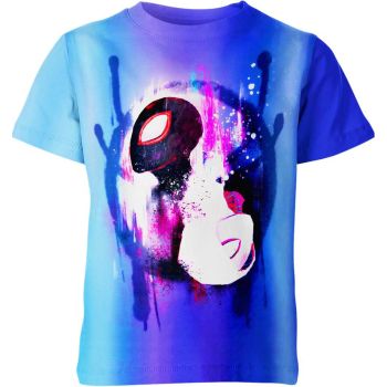 Web-Swinging : Blue Spider-man T-Shirt for Thrilling Action