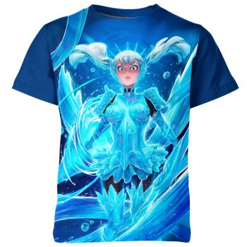 Noelle Silva in Dazzling Blue Shirt