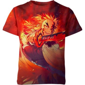 Fiery Vermilion Kyojuro Rengoku From Demon Slayer Shirt