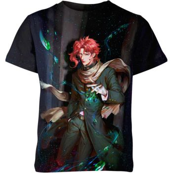 Elegant Black Noriaki Kakyoin From Jojo's Bizarre Adventure Shirt