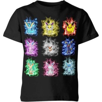 Shadowy Silhouettes Eevee Evolutions From DQS Shirt