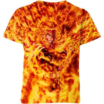 Vibrant Orange Kyojuro Rengoku From Demon Slayer Shirt