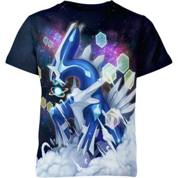 Timeless Black and Multicolor Dialga DQS Shirt Powerful and Vibrant