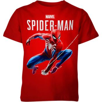 Eclectic Collage: Cozy and Fashionable Spider-man Man T-Shirt in Red
