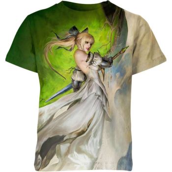 Verdant Knight: Saber From Fate Stay Night Shirt