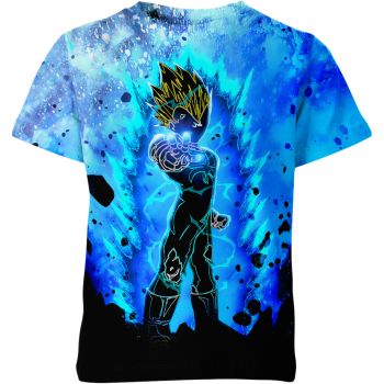 Cobalt Saiyan Power - Deep Blue Vegeta Shirt