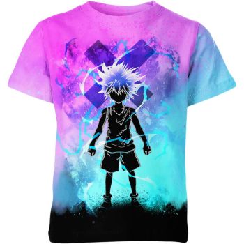 Mystical Blend - Killua Zoldyck From Hunter X Hunter Shirt in Purple-Blue