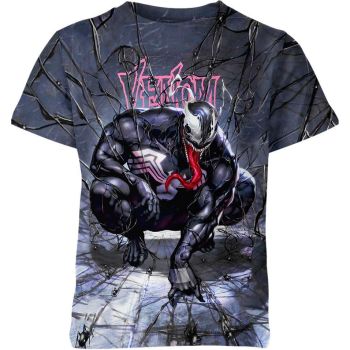 Cute and Cuddly: Grey Venom Shirt - A Cute And Adorable  Tee