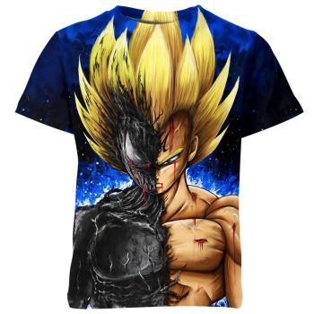 Venom's Saiyan Prince Fusion - Royal Blue Venom x Vegeta Shirt