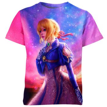 Violet Everlasting Reverie - Dreamy Blue and Pink Violet Evergarden Shirt